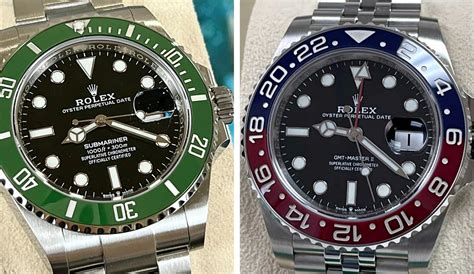 rolex ceramic submariner vs gmt|rolex sub pepsi.